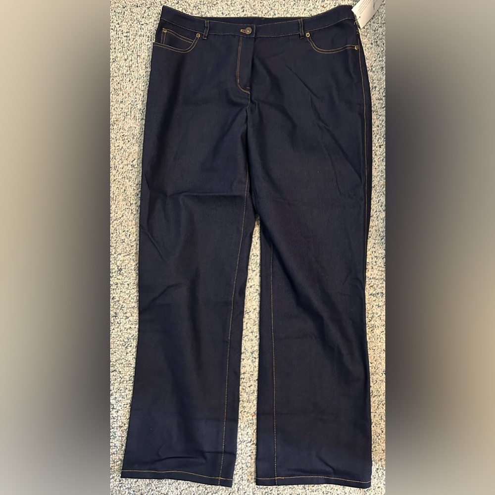 Randolph Duke Striped Denim Fabric Pants Size 16